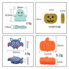 Load image into Gallery viewer, 10pcs halloween pumpkin cartoon scattered beads