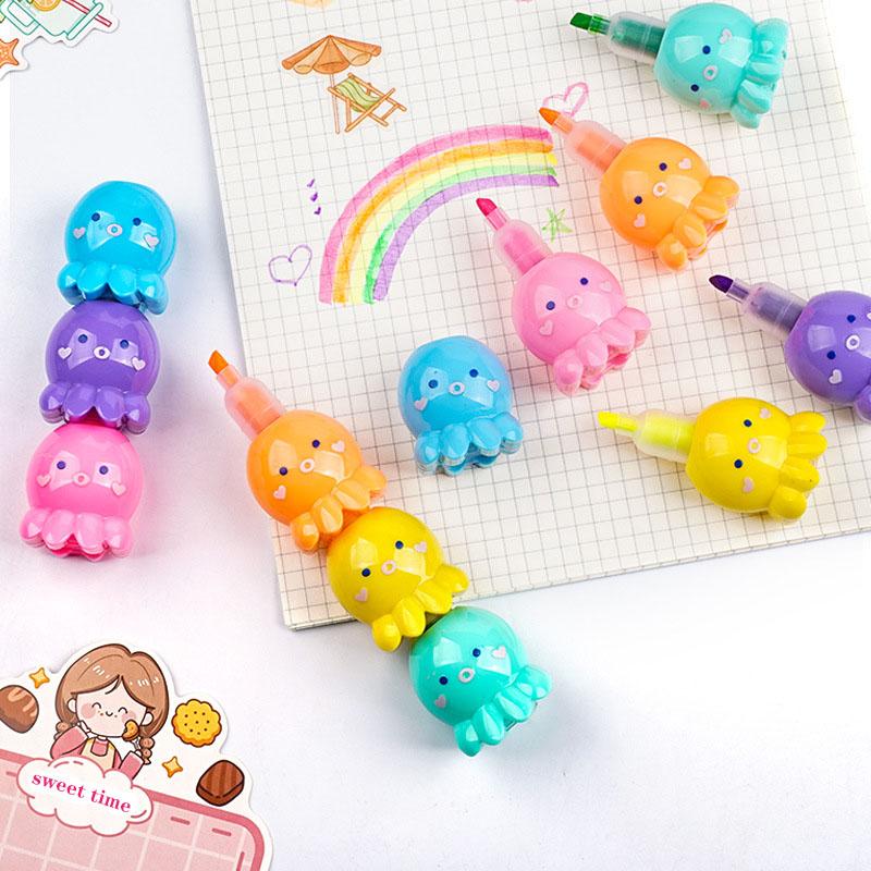 little Octopus Multicolor Highlighter