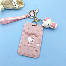 Load image into Gallery viewer, 【buy 2 get 1 free】Kawaii Keychain Cartoon Cat Sliding Card Holder