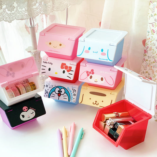 Cartoon Pattern Desktop Superimposed Drawer Storage Box