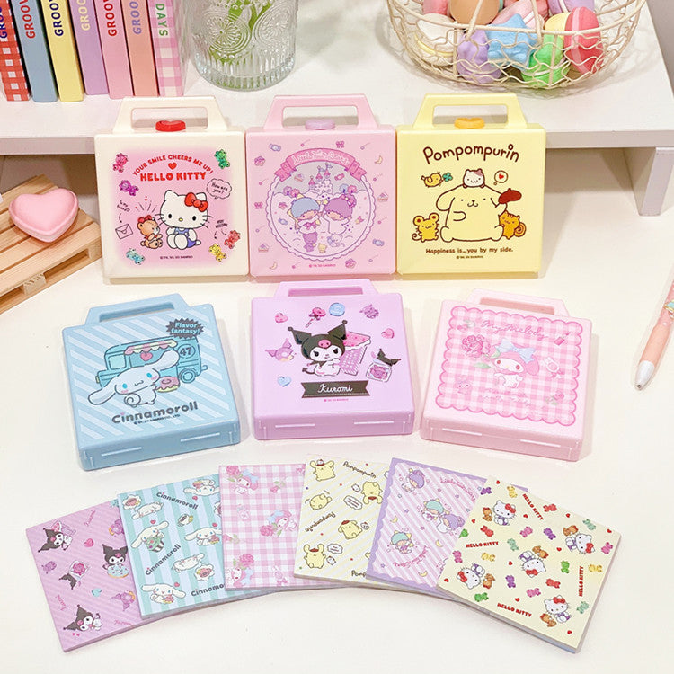 Japanese cute cartoon student Notepad storage box