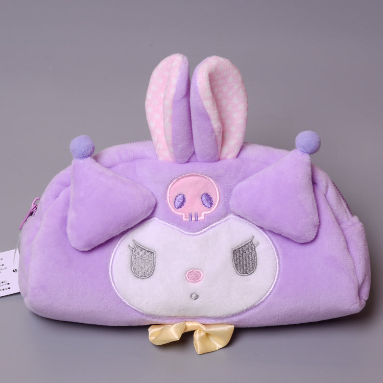 Cute Japanese plush doll cosmetic bag storage bag
