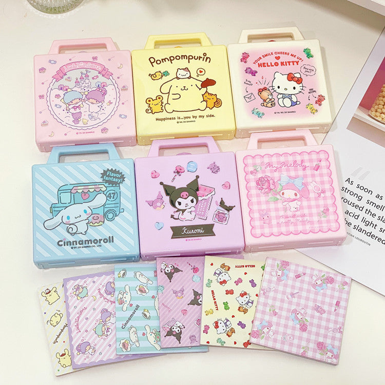Japanese cute cartoon student Notepad storage box