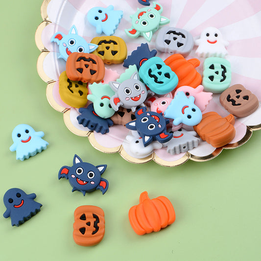 10pcs halloween pumpkin cartoon scattered beads