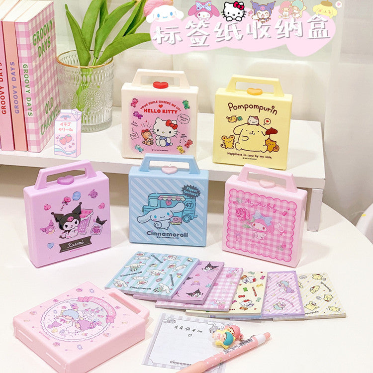 Japanese cute cartoon student Notepad storage box