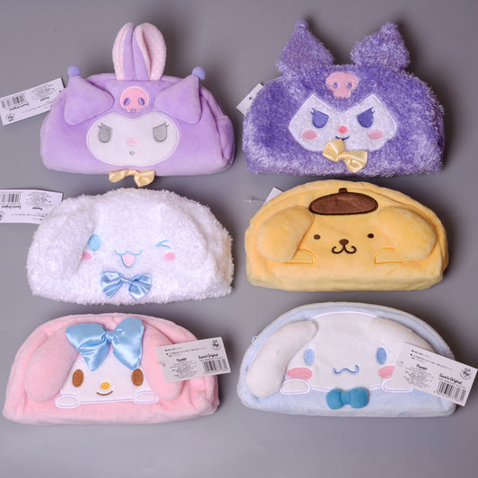 Cute Japanese plush doll cosmetic bag storage bag
