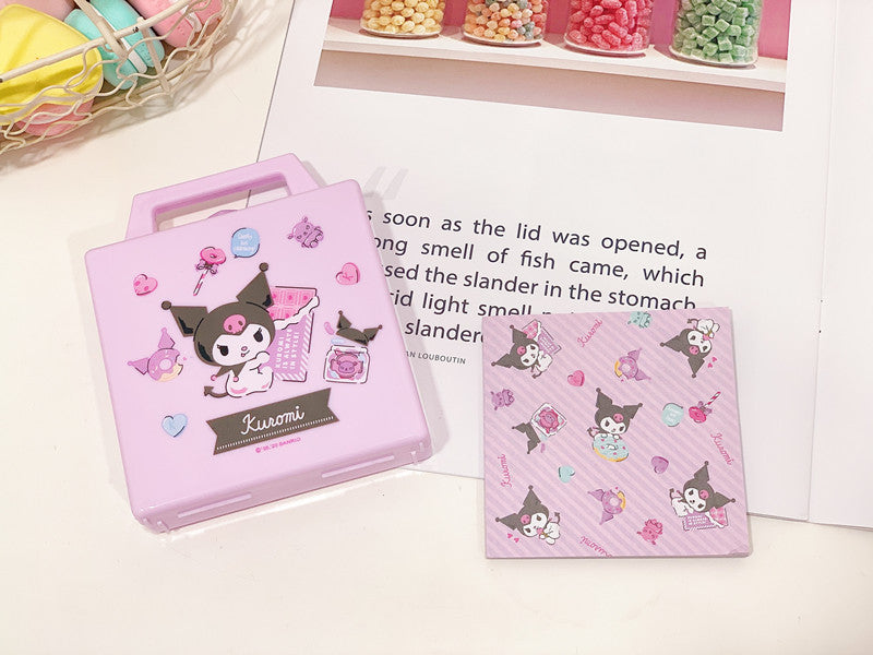 Japanese cute cartoon student Notepad storage box