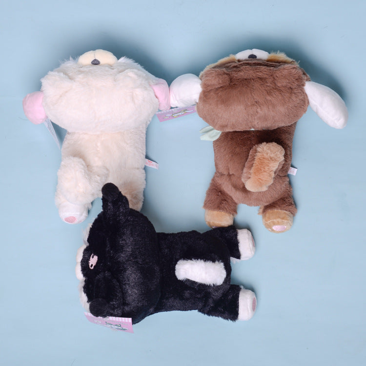 Transform into Shiba Inu lying down plush toy dolls