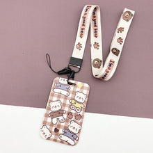 Lade das Bild in den Galerie-Viewer, 【buy 2 get 1 free】Kawaii  Keychain Cartoon Cat Sliding Card Holder
