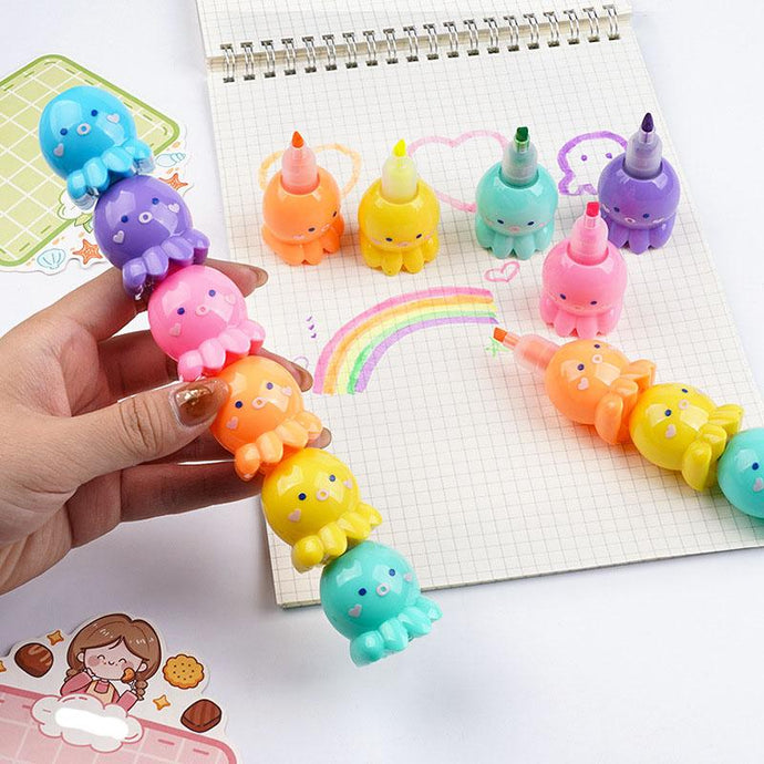 little Octopus Multicolor Highlighter