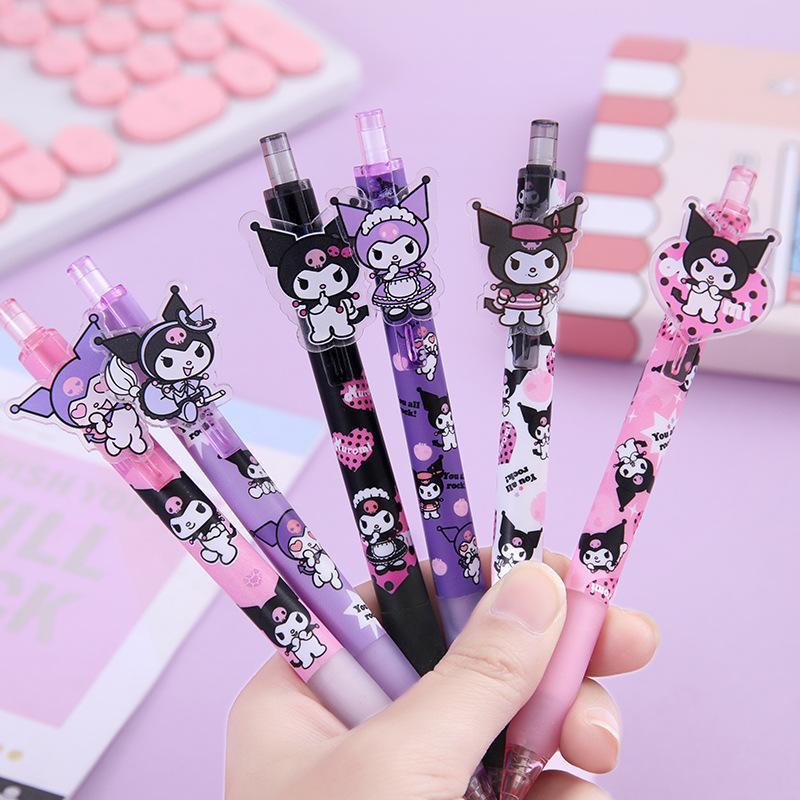 cartoon pressing black ink pens