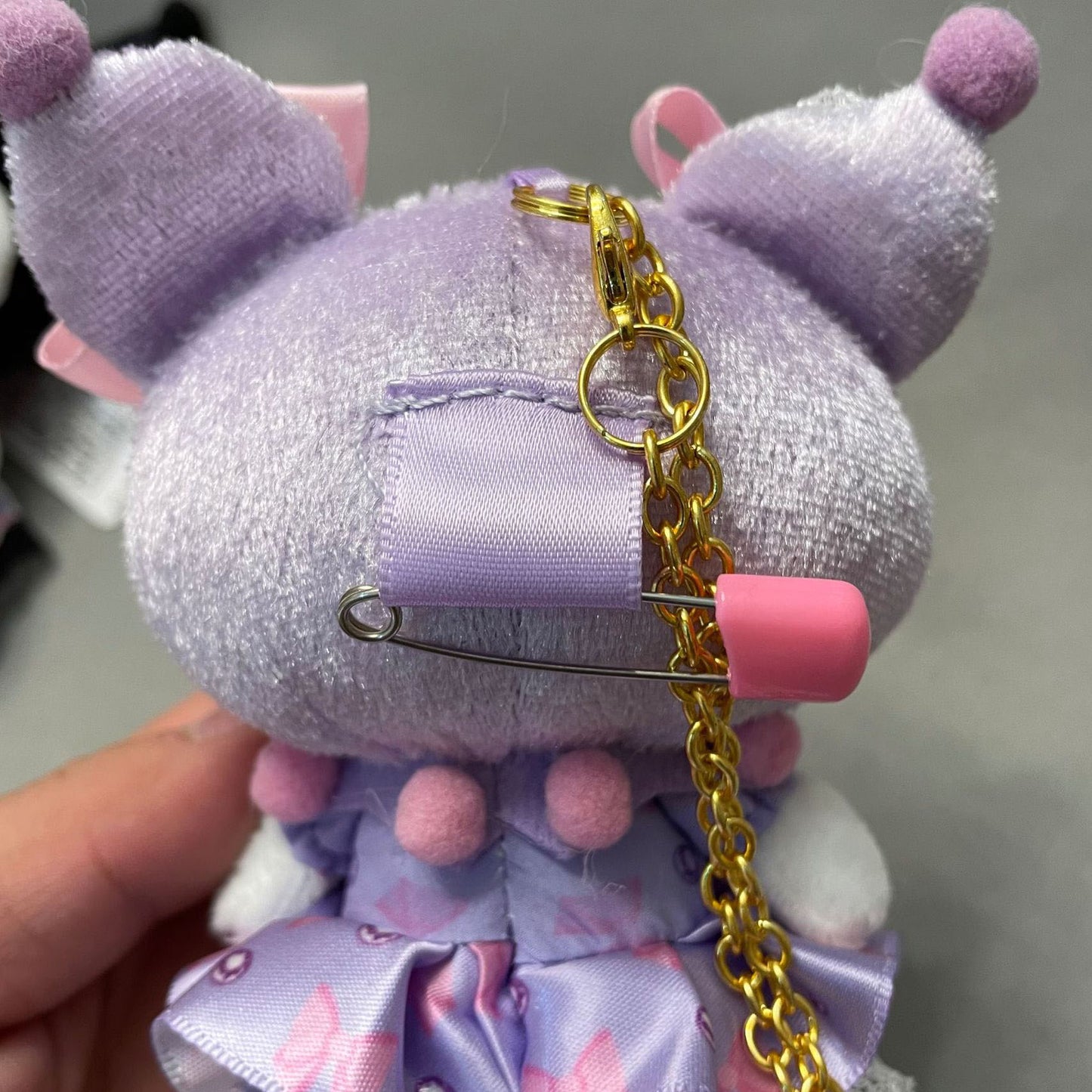 12cm new plush toy creative backpack pendant